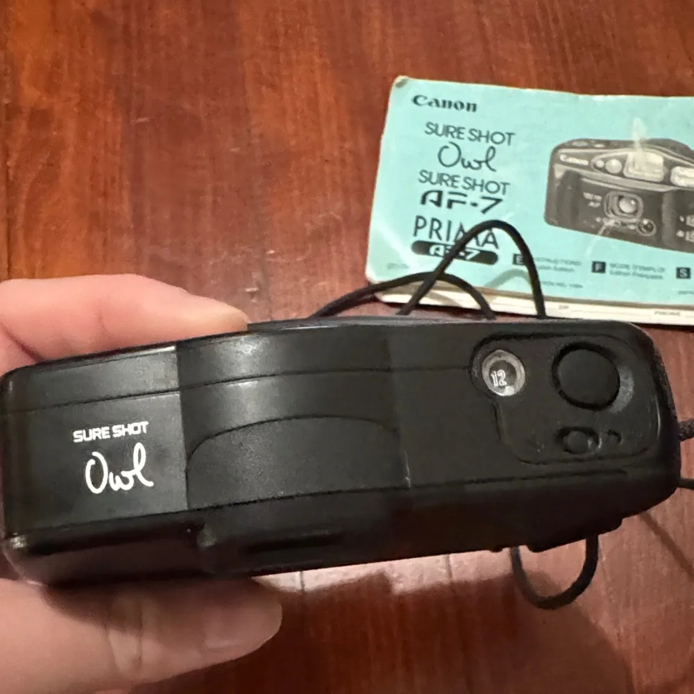 Canon Black Film Camera with Strap